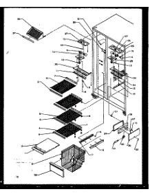07 - Fz Shelving And Ref Light parts for Amana Refrigerator SZI20NE / P1162901W E from AppliancePartsPros.com