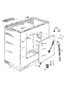 02 - Shell parts for Hoover Washer T1009-5 from AppliancePartsPros.com