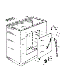 02 - Shell parts for Hoover Washer T1011-6 from AppliancePartsPros.com