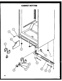 02 - Cabinet Bottom parts for Amana Refrigerator TA18R2L / P1158306W L from AppliancePartsPros.com