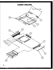 04 - Cabinet Shelving parts for Amana Refrigerator TA18R2L / P1158306W L from AppliancePartsPros.com