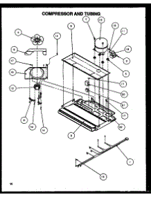 05 - Compressor And Tubing parts for Amana Refrigerator TA18R2L / P1158306W L from AppliancePartsPros.com