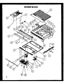 06 - Divider Block parts for Amana Refrigerator TA18R2L / P1158306W L from AppliancePartsPros.com