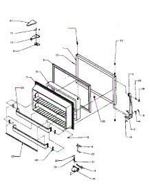 09 - Fz Door Assy parts for Amana Refrigerator TA18R3L / P1158307W L from AppliancePartsPros.com