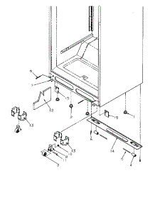 02 - Cabinet Bottom parts for Amana Refrigerator TA18S2W / P1194503W W from AppliancePartsPros.com