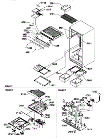 06 - Interior Cabinet And Drain Block Assy parts for Amana Refrigerator TA20TW / P1306101W W from AppliancePartsPros.com