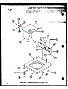 03 - Cabinet Top parts for Amana Washer TAA200 / P7575113W from AppliancePartsPros.com