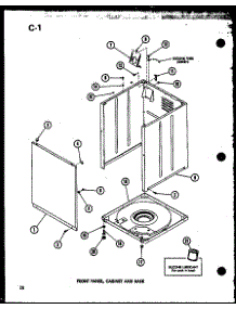 05 - Front Panel parts for Amana Washer TAA200 / P7575113W from AppliancePartsPros.com