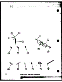 11 - Power Cord parts for Amana Washer TAA200 / P7575113W from AppliancePartsPros.com