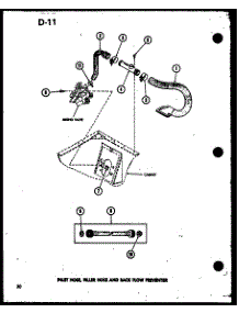 06 - Inlet Hose parts for Amana Washer TAA300 / P7575112W from AppliancePartsPros.com