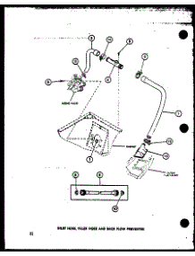 02 - Inlet Hose parts for Amana Washer TAA3001 / P7704006W from AppliancePartsPros.com