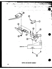 10 - Switch And Bracket Assy parts for Amana Washer TAA3001 / P7704006W from AppliancePartsPros.com