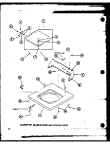 03 - Cabinet Top parts for Amana Washer TAA400 / P7704002W from AppliancePartsPros.com