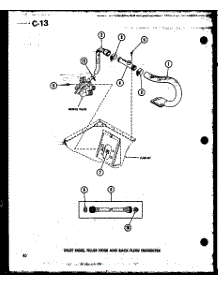06 - Inlet Hose parts for Amana Washer TAA400 / P7575105W from AppliancePartsPros.com
