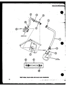 02 - Inlet Hose parts for Amana Washer TAA5001 / P7704008W from AppliancePartsPros.com