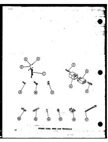 08 - Power Cord parts for Amana Washer TAA5001 / P7704008W from AppliancePartsPros.com