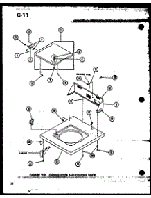 03 - Cabinet Top parts for Amana Washer TAA600 / P7575116W from AppliancePartsPros.com
