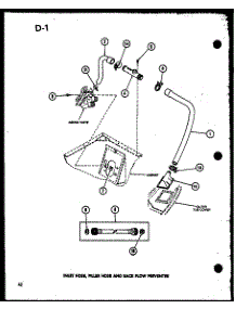 06 - Inlet Hose parts for Amana Washer TAA600 / P7575116W from AppliancePartsPros.com