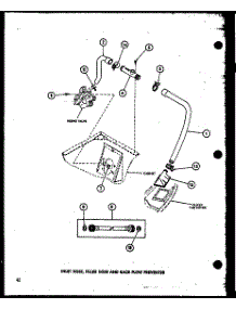 06 - Inlet Hose parts for Amana Washer TAA600 / P7704004W from AppliancePartsPros.com