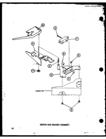 13 - Switch And Bracket Assy parts for Amana Washer TAA600 / P7704004W from AppliancePartsPros.com