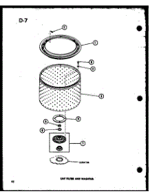 07 - Lint Filter And Washtub parts for Amana Washer TAA600 / P7575101W from AppliancePartsPros.com