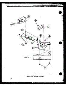 10 - Switch And Bracket Assy parts for Amana Washer TAA6001 / P7704009W from AppliancePartsPros.com