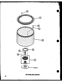 07 - Lint Filter And Washtub parts for Amana Washer TAA800 / P7704005W from AppliancePartsPros.com