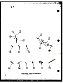 11 - Power Cord parts for Amana Washer TAA800 / P7575107W from AppliancePartsPros.com