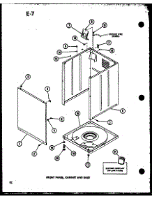 05 - Front Panel parts for Amana Washer TAA800 / P7575117W from AppliancePartsPros.com