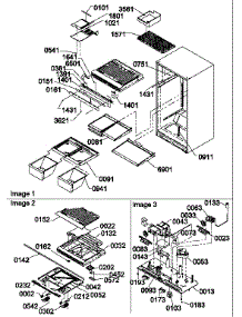 06 - Interior Cabinet And Drain Block Assy parts for Amana Refrigerator TAI18TL / P1305301W L from AppliancePartsPros.com