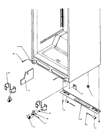 02 - Cabinet Bottom parts for Amana Refrigerator TB18RW / P1184608W W from AppliancePartsPros.com