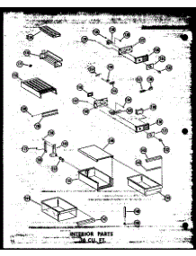 05 - Interior Parts 16 Cu. Ft. parts for Amana Refrigerator TC16W-AG / P6030327W G from AppliancePartsPros.com