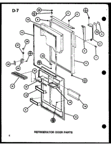 06 - Ref Door Parts parts for Amana Refrigerator TC18G / P7553501W from AppliancePartsPros.com