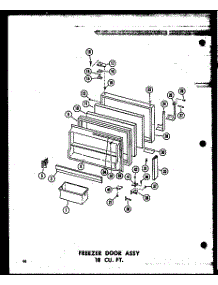 04 - Fz Door Assy 18 Cu. Ft. parts for Amana Refrigerator TC18J-AG / P6023612W G from AppliancePartsPros.com