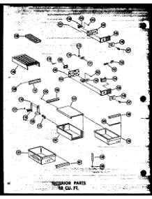 06 - Interior Parts 18 Cu. Ft. parts for Amana Refrigerator TC18N / P6023662W from AppliancePartsPros.com