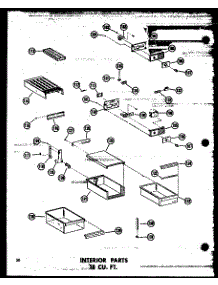 05 - Interior Parts 18 Cu. Ft. parts for Amana Refrigerator TC18N-C / P6030360W C from AppliancePartsPros.com