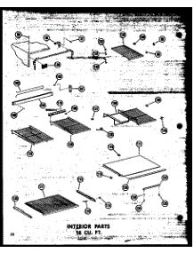 05 - Interior Parts 18 Cu. Ft. parts for Amana Refrigerator TC18W / P6030341W from AppliancePartsPros.com