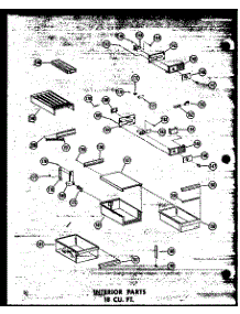 05 - Inteiror Parts 18 Cu. Ft. parts for Amana Refrigerator TC18W-A / P6030311W A from AppliancePartsPros.com