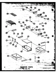 06 - Interior Parts 18 Cu. Ft. parts for Amana Refrigerator TC18W-AG / P6030341W G from AppliancePartsPros.com