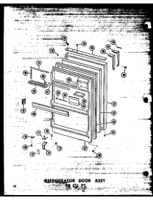 08 - Ref Door Assy 18 Cu. Ft. parts for Amana Refrigerator TC18W-C / P6030336W C from AppliancePartsPros.com
