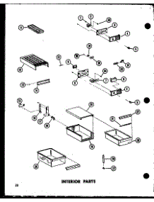 04 - Interior Parts parts for Amana Refrigerator TC20D / P7350029W from AppliancePartsPros.com