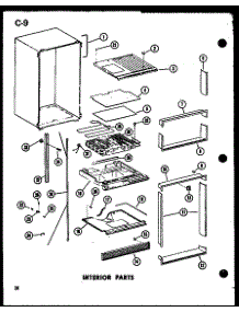 05 - Interior Parts parts for Amana Refrigerator TC20D-G / P7466009W G from AppliancePartsPros.com