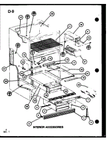 03 - Interior Accessories parts for Amana Refrigerator TC22G / P7553514W from AppliancePartsPros.com