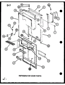 05 - Ref Door Parts parts for Amana Refrigerator TC22G / P7553514W from AppliancePartsPros.com