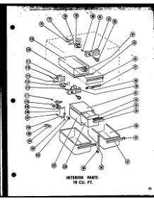 02 - Interior Parts 19 Cu. Ft. parts for Amana Refrigerator TD19G from AppliancePartsPros.com