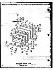 04 - Fz Door Assy 20 Cu. Ft. parts for Amana Refrigerator TD20N / P6023664W from AppliancePartsPros.com