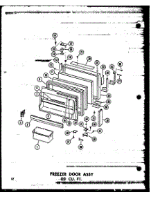 04 - Fz Door Assy 20 Cu. Ft. parts for Amana Refrigerator TD20N-A / P6023633W A from AppliancePartsPros.com