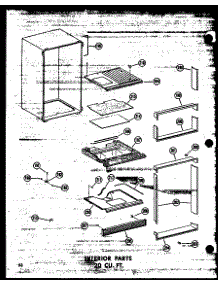 07 - Interior Parts 20 Cu. Ft. parts for Amana Refrigerator TD20W / P6030318W from AppliancePartsPros.com