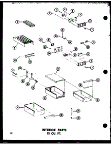 06 - Interior Parts 23 Cu. Ft. parts for Amana Refrigerator TD23B / P7350009W from AppliancePartsPros.com