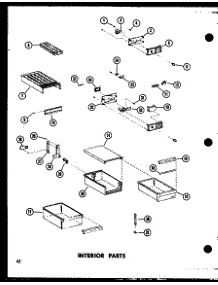 04 - Interior Parts parts for Amana Refrigerator TD23D / P7350026W from AppliancePartsPros.com